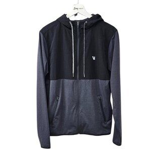 Vuori Mens Sunday Element Jacket, Athletic, Black, Gray, Moisture Wick Size M